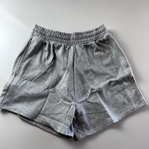 Gymshark Sweat Shorts Womens XS Elastic Waist Pockets Workout Training Gray